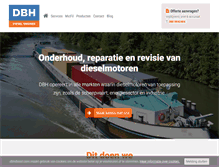Tablet Screenshot of dbhdiesel.com